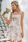 maternity White Romantic Flowery Dress Vintage
