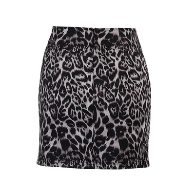Ethnic Boho Leopard Short Skirt party