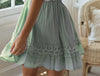 Ethnic Short Boho Skirt Green for sale