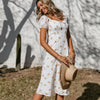 maternity Small White Romantic Short Dress summer