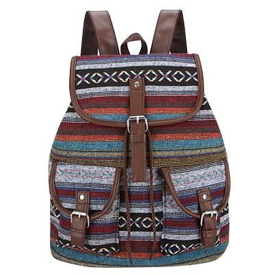 Ethnic Boho Chic Backpack Lace