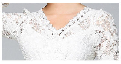 mother of the bride Boho Chic Dress White Long Lace summer