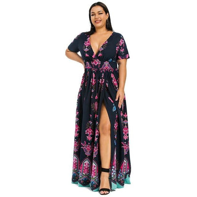 for sale Boho Maxi Dress Chic Grande Taille women
