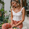 Chic Lightweight White Boho Top party