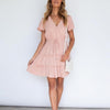 formal Pastel Pink Short Dress for sale