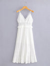 cute White Wedding Maxi Dress Vintage