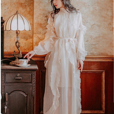 mother of the bride Romantic Dress Boho White Long Hippie