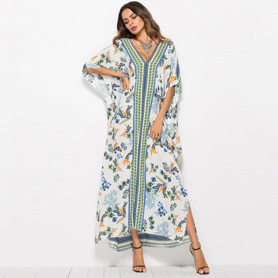 summer Ample Boho Dress with Batwing Sleeves party