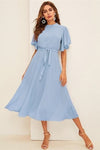 USA Boho Maxi Dress Pastel Colors Lace