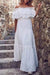 cute White Maxi Dress Cowgirl Lace Chic