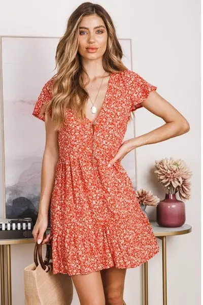summer Simple & Sexy Short Dress Lace