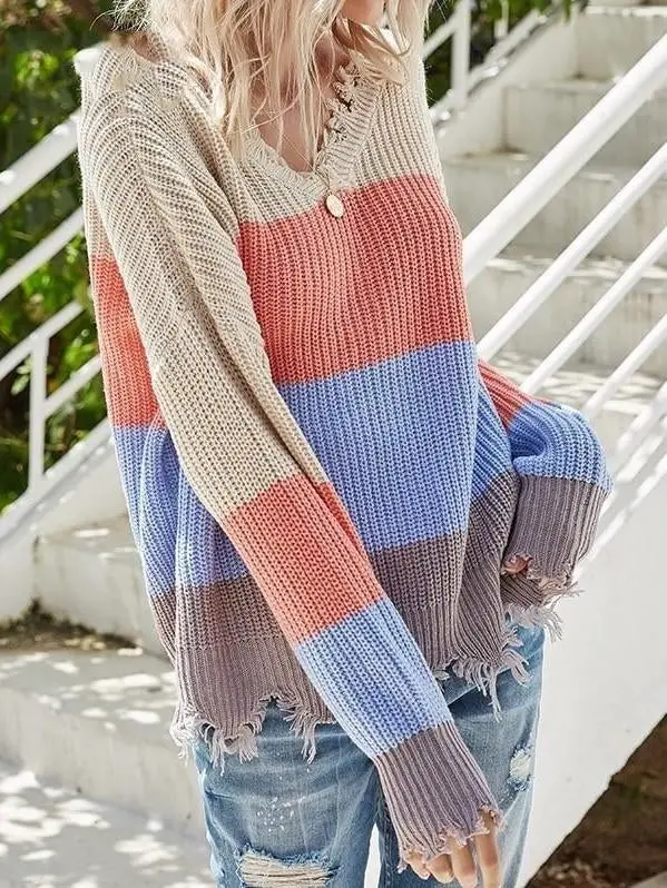 Old School Effect Knit Sweater