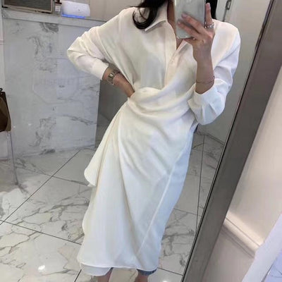 Ethnic White Maxi Dress Boho sexy