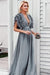 summer Boho Wedding Dress Grey for Guest Chic