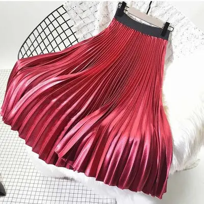 Boho Long Skirt Plissée
