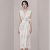 White Maxi Dress Boho Lace