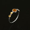 Lotus Fun Real 925 Sterling Silver Natural Tourmaline Handmade Designer Creative Fine Jewelry thin rings Women Jewelry