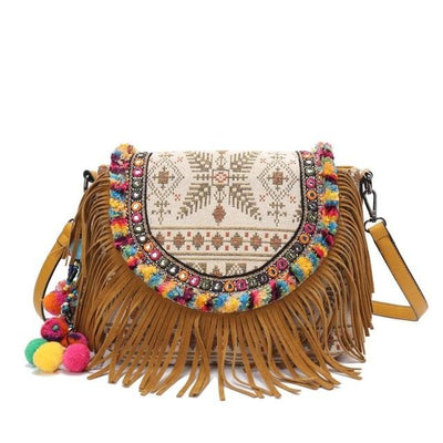 Multicoloured Hippy Cotton Shoulder Bag | Hippie bag | Yogi bag – KARUNA