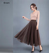 Very Long Skirt Brown Boho