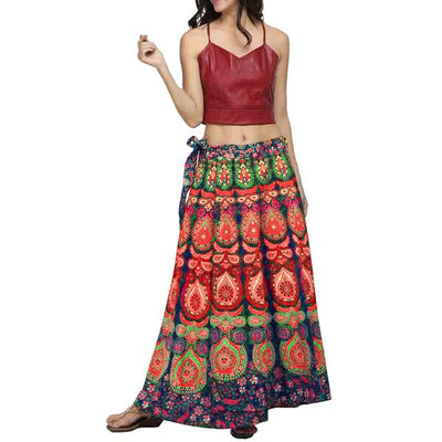 Long Boho Skirt Colored