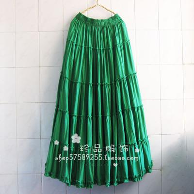 Boho Long Skirt Pleated Chiffon