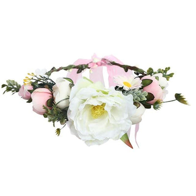 White and Pink Flower Wreath