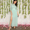 Lace Boho green dress cheap
