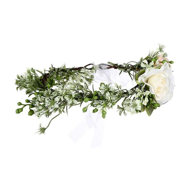 sexy Boho Romantic Flower Wreath Lace