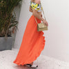 USA Boho Maxi Skirt Orange women