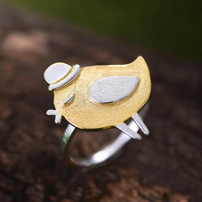 mother of the bride Lotus Fun Real 925 Sterling Silver Natural Creative Handmade Designer Fine Jewelry Cute Gentleman Bird Rings for Women Jewelry for sale