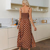 cheap Boho Long Dress with Dots mother of the bride