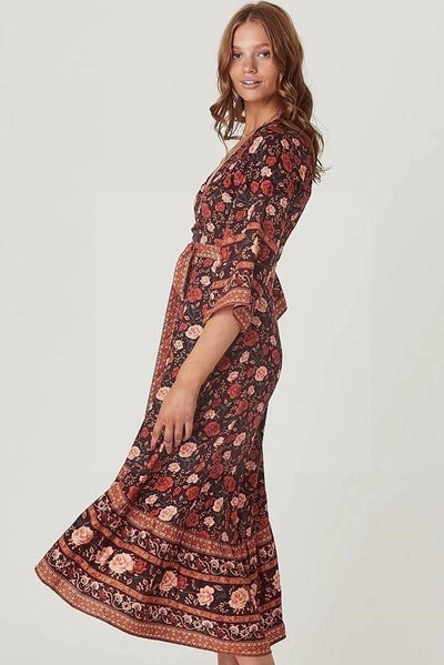 UK Long hippie style dress Lace