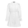 2021 Boho Short Dress White Lace Long Sleeve for sale