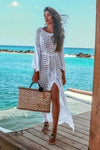 mother of the bride White Boho Dress Long Chic Lace