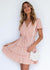 summer Pastel Pink Short Dress Vintage