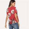 mother of the bride Red Boho blouse UK