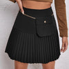 Cowgirl Short Black Pleated Skirt Gypsy