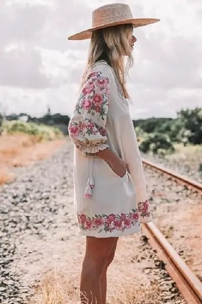 Chic Vintage tunic dress Cowgirl