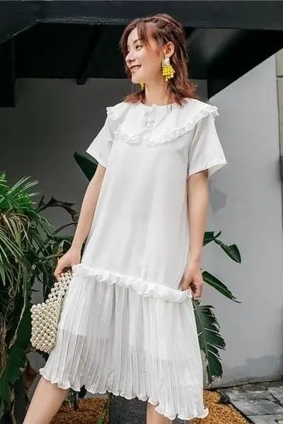 bridesmaid dresses White Fluid Dress Long Boho Dress Ethnic