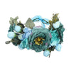 Chic Blue Watercolor Flower Wreath Chic