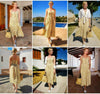 wedding Gypsy Maxi Dress Yellow beach