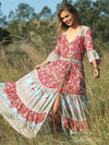 sun Boho chic pink maxi dress1 USA