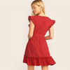 sun Boho chic red dress party