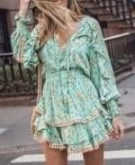 sexy Green Boho dress1 for sale