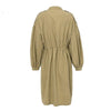 women Khaki Boho Long Coat Lace