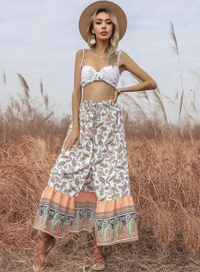 2022 Maxi Boho Flared Skirt mother of the bride